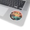 Nerja Spain Pixel Art Sticker - Retro Sunset 8-Bit Design | Andalucía Travel Vinyl Decal | Vintage Coastal Mediterranean Art