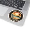 Stickers - Ventura California Beach Sunset Design - Coastal Vibes, Kiss-Cut Stickers, Laptop Decals, Water Bottle Stickers, Scrapbooking,