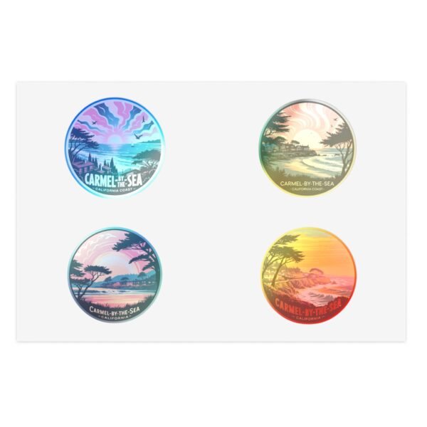 Carmel-by-the-Sea Sticker Sheets | Scenic Beach Decor, Travel Journal Accessories, Gift for Nature Lovers, Coastal Art, Souvenir Stickers