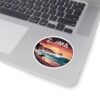 Zuma Beach California Sticker - Retro Sunset Surf Design | Malibu Coast Waves | Vintage Ocean Art | California Travel Gift