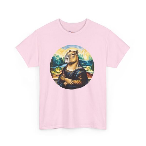 La Mona Capy | Funny Capybara Nation Tee - CapyLisa Art Parody Shirt, Cool Animal Lover Gift, Unisex Softstyle T-Shirt