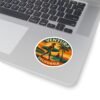 11629881727988382815_1200.jpeg Ventura California Surf Sunset Sticker - Retro Round Beach Decal, Artistic Coastal Vibes, Waterproof Vinyl for Laptops and Bottles