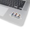 11671794359825176762_1200.jpeg Cool Capybaras Crossing Sticker, Cute Rodent Lover Gift, Gift for Capybara Lover, Pixel Art Design