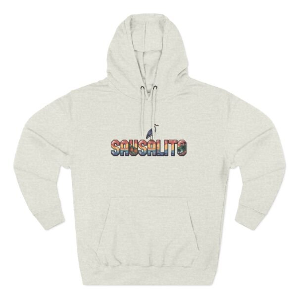 Sausalito Pixel Art Hoodie - Coastal California Vibes, Golden Gate Sunset, Sailboats & Nature - City Vibes Collection, Cozy Unisex