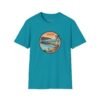Ventura, California | Aerial view drawing of Ventura Pier - Unisex Softstyle T-Shirt