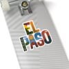 Stickers, Colorful El Paso Texas Nature Inspired Letter Art, Travel Gift Souvenir, Laptop Decal, Car Bumper Sticker, Planner Decoration