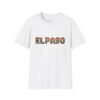 El Paso Texas Pixel Art Shirt - Retro 8-Bit Desert Sunset Design | Unisex Softstyle T-Shirt