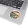 Cadaqués Pixel Art Sticker - Sunset Harbor Scene from Spain