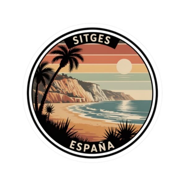 Sitges España: Sunset Cliffs & Palm Coast Sticker