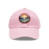 Carmel by the Sea Hat - Pixel Art Coastal Sunset Leather Patch Cap, California Retro Gamer Style, Unique Travel Souvenir Gift