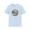 Ventura, California | Aerial view drawing of Ventura Pier - Unisex Softstyle T-Shirt