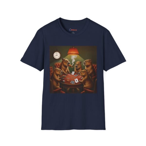 Capybara Poker Night T-Shirt - Retro Art Tee | Funny Capybara Design | Animal Humor Shirt | Vintage Gambling Vibes | Unique Gift