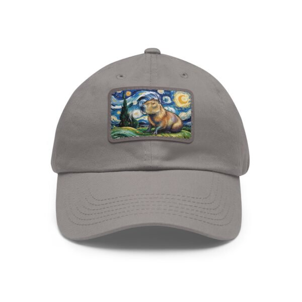 Capybara Starry Night Hat - Embroidered Funny Animal Baseball Cap, Van Gogh Inspired Parody Gift