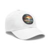 Carmel by the Sea Hat - Pixel Art Sunset Leather Patch Cap, California Coastal Retro Style, Unique Travel Souvenir Gift