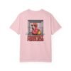 Funny Flamingo T-Shirt - Passport Problems Graphic Tee, Travel Humor Front & Back Print Shirt, Quirky Bird Streetwear Gift