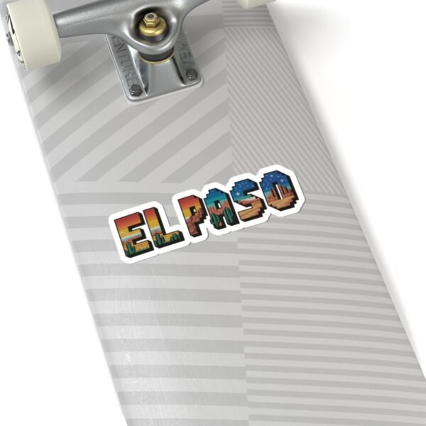 El Paso Pixel Art Sticker - Retro Texas Desert Decal, Laptop & Journal Decor, El Paso Gift, Vinyl Sticker