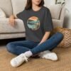 Ventura, California | Aerial view drawing of Ventura Pier - Unisex Softstyle T-Shirt