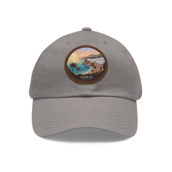 12255460146120338371_2048.jpeg Nerja Andalucía Hat - Sunset Coastal Design with Leather Patch | Spanish Beach Cap for Travelers, Surfers & Dreamers
