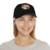 Zuma Beach California Hat - Retro Sunset Leather Patch Cap, Pixel Art Coastal Dad Hat, Malibu Surf Style Beachwear