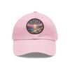 Sitges Spain Hat - Pixel Art Coastal Dad Cap with Leather Patch, Summer Beach Travel Souvenir