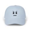 Pixel Art Angry Face Hat - Embroidered Funny Baseball Cap, Minimalist 8-Bit Gamer Hat, Unique Pixel Expression Cap, Unisex Adjustable Hat