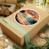 Tampa Florida Sticker - Retro Sunset Beach Waves Design with Palm Trees and Seagulls - Vintage Coastal Travel Souvenir Decal