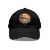 Ventura Hat - PU Leather Patch Retro Sunset Beach Baseball Cap, California Coastal Souvenir