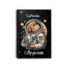 Capybara Spiral Notebook - Cosmic Design, Ruled Line, Cute Animal Gift, Stationery for School or Office