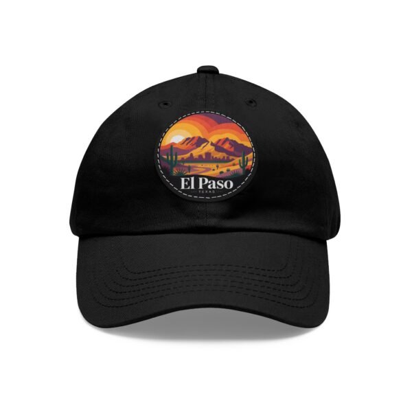 El Paso Texas Dad Hat - Retro Desert Sunset Embroidered Cap, Southwestern Patch Baseball Hat, Travel Gift, Unisex Coastal Style