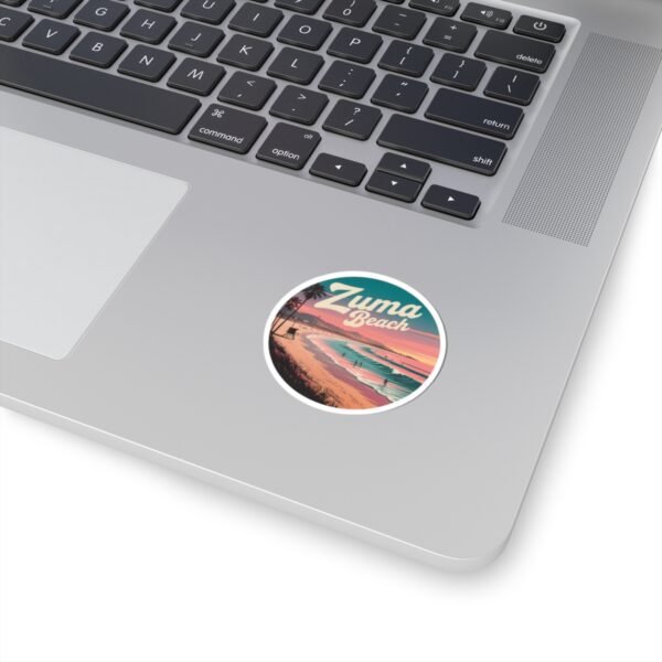Zuma Beach Sticker - Retro Sunset California Vibes - Coastal Travel Gift