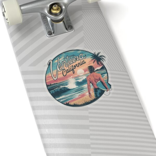 12875184504609046446_1200.jpeg Sticker, Ventura California Coastal Sunset Vibes, Beach Lover Gift, Travel Laptop Decal, Ocean Sea Theme Stationery, Planner Scrapbook
