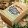 12886875650232401641_1200.jpeg Cadaqués Spain Pixel Art Sticker - Retro Sunset Coastal Village Design