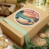 Zuma Beach California Retro Sunset Sticker - Vibrant Coastal Design for Beach Lovers & Surfers