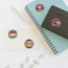 Tarifa España Sticker Pack - Retro & Pixel Art Travel Badge Set of 4, Sunset Beach Coastal Stickers, Andalusia Spain Souvenir