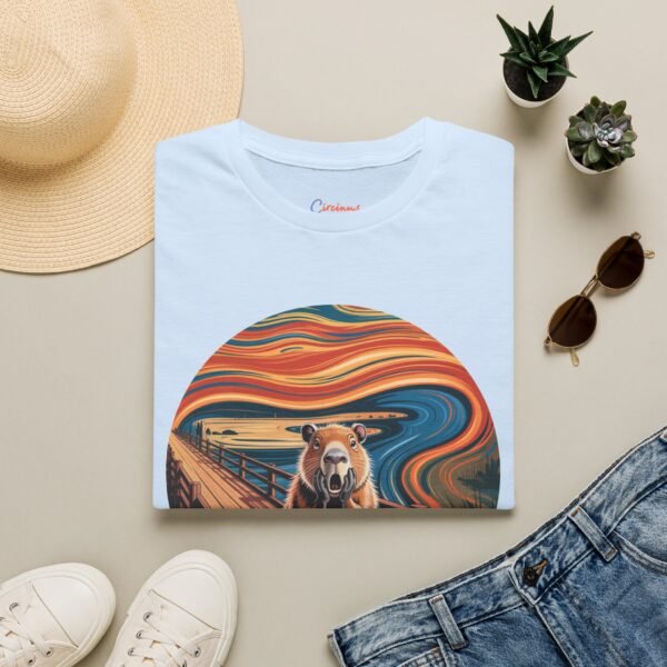 The Capy Scream T-Shirt - Funny Capybara Art Tee Inspired by The Scream | Unisex Softstyle Shirt for Animal & Meme Lovers