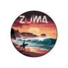 Zuma Beach California Sticker - Retro Sunset Surf Design | Malibu Coast Waves | Vintage Ocean Art | California Travel Gift