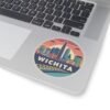 Wichita, Kansas Skyline Art - Kiss-Cut Stickers | Vibrant Cityscape Design