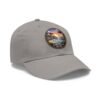 Carmel by the Sea Hat - Pixel Art Sunset Leather Patch Cap, California Coastal Retro Style, Unique Vintage Travel Gift
