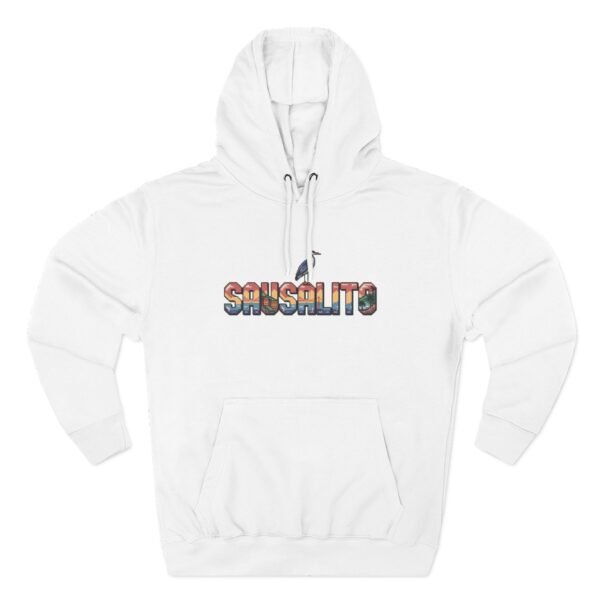 Sausalito Pixel Art Hoodie - Coastal California Vibes, Golden Gate Sunset, Sailboats & Nature - City Vibes Collection, Cozy Unisex