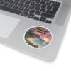 Kapaa Hawaii Pixel Art Sticker - Retro 8-Bit Sunset Beach Scene with Palms & Ocean Waves - Vintage Travel Aesthetic Gaming Souvenir