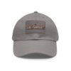 Sausalito California Hat - Square Leather Patch Baseball Cap with Pixel Art Coastal Design, Retro Travel Souvenir Dad Hat