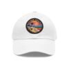 Sitges Spain Hat - Retro Sunset Leather Patch Cap, Coastal Beach Town Souvenir Dad Hat, Mediterranean Travel Gift