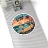 Zuma Beach California Sunset Sticker - Retro Coastal Vibes for Surf Lovers