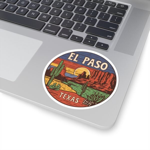 Sunset Cacti Stickers, El Paso Texas Souvenir, Desert Mountain Decals, Traveler Sticker Pack, Southwestern Decor