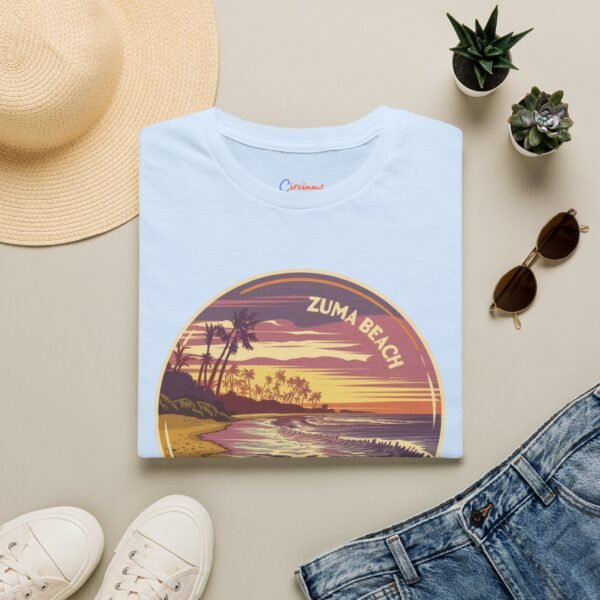 Zuma Beach California Retro T-Shirt - Sunset Coastline Vibes | Vintage Ocean View Tee | Surfer Beachwear Aesthetic | Chill West Coast Shirt