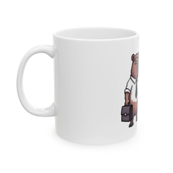 Capybara Mug - Today Im a Serious Capy - Funny Office Coffee Cup for Coworkers and Animal Lovers
