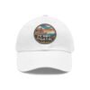 Cabo de Gata Hat - PU Leather Patch Pixel Art Sunset Baseball Cap, Spain Coastal Souvenir