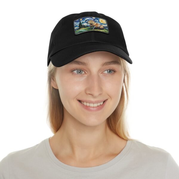 Capybara Starry Night Hat - Embroidered Funny Animal Baseball Cap, Van Gogh Inspired Parody Gift