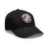 Sausalito California Hat - Leather Patch Cap with Heron & Coastal Sunset, Retro Bay Area Souvenir, Unique Travel Gift Dad Hat