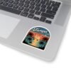 Tampa Florida Sticker - Retro Palm Trees and Boats Sunset Design with Seagulls - Vintage Coastal Travel Souvenir Vinyl Decal